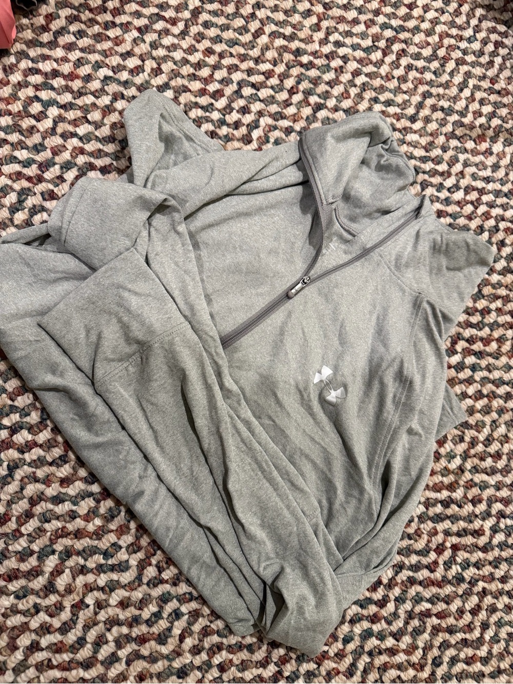 Under Armour Women’s Gray Half-Zip long sleeve